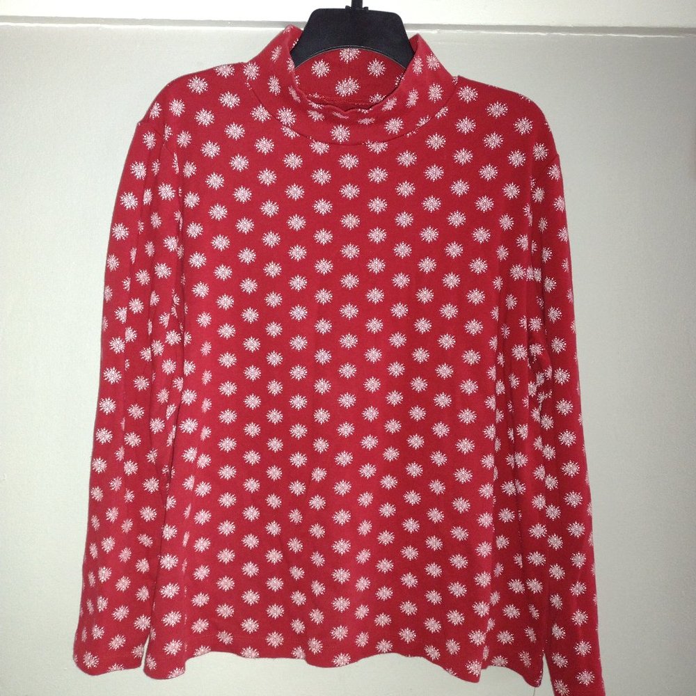 Croft barrow  Pullover Long Sleeve  cuello alto size XXL /  PEQEÑA